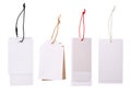 Blank tags isolated on white background Royalty Free Stock Photo