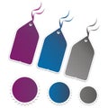 Blank tags and stickers Royalty Free Stock Photo