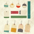 Blank tags vintage and retro style Royalty Free Stock Photo