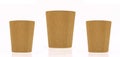Blank takeaway coffee cups