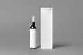 Blank tall white wine bottle bag mockup set, isolated, 3d rendering. Empty carry handbag for wine or vodka mock up. Clear paper