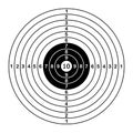 Blank target sport for shooting competition. vector illustration.