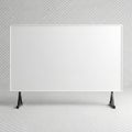Blank television screen isolated on white background, Blank outdoor advertising banner Royalty Free Stock Photo
