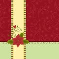 Blank template for Christmas greetings card Royalty Free Stock Photo