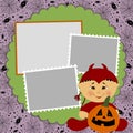 Blank template for Halloween photo frame Royalty Free Stock Photo