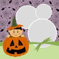 Blank template for Halloween photo frame