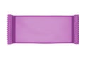 Blank Template Package For Pink Snack, Chocolate Or Candy. Plastic Pack.