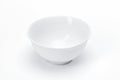 Blank template porcelain tableware for your design, white ceramic bowl for soup white background