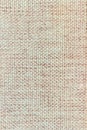 Blank textile, jute, linen tag, piece on white background