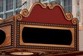 Blank Theater Marquee Sign Royalty Free Stock Photo