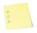 Blank To-Do List with checkboxes Royalty Free Stock Photo