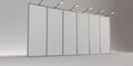 Blank trade show booth mock-up. 3D render Royalty Free Stock Photo