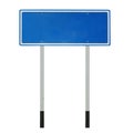 Blank traffic sign