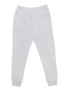 Blank training jogger pants color white front view