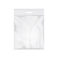 Blank transparent plastic bag template.