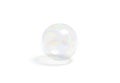 Blank transparent soap bubble mockup, isolated on white