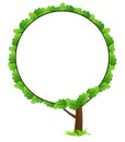 Blank tree frame icon