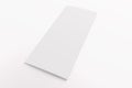 Blank tri fold brochure isolated on white Royalty Free Stock Photo