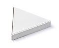 Blank triangle packaging pizza box Royalty Free Stock Photo