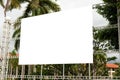 Blank Tropical Billboard Advertisement Large White Ad Isolated T