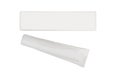 Blank tube and a box in set isolated on white background Royalty Free Stock Photo