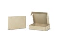 Blank tuck in flap packaging box mockup