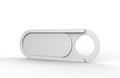 Blank Ultra Thin Webcam Cover for mock up and branding. 3d render illustration. Royalty Free Stock Photo