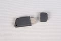 Blank usb flash drive black mockup open key stick memory