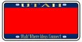 Blank Utah License Plate