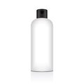 Blank vector plastic bottle for shampoo, lotion, shower gel, body milk, bath foam. Realistic mockup template Royalty Free Stock Photo