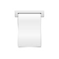 Blank vector shopping cash receipt