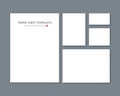 Blank vector stationery for corporate ID set isolated on dark gray