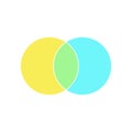 Blank Venn diagram icon Royalty Free Stock Photo