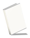 Blank vertical book template standing on white surface Royalty Free Stock Photo