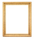 Blank vertical narrow carved picture frame cutout