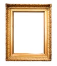 Blank vertical wide carved picture frame cutout