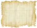 Blank Vintage Paper Texture with uneven edges on white backgrounds Royalty Free Stock Photo