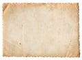 Blank vintage photo paper isolated Royalty Free Stock Photo