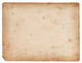 Blank vintage photo paper isolated Royalty Free Stock Photo