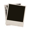 Blank vintage photo paper isolated Royalty Free Stock Photo