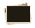 Blank vintage photo paper isolated Royalty Free Stock Photo