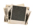 Blank vintage photo paper isolated Royalty Free Stock Photo