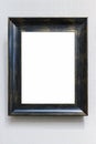 Blank vintage picture frame on wall Royalty Free Stock Photo