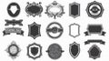 Vintage Sticker Set for Badges Design in Classic Style Royalty Free Stock Photo