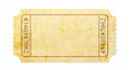 Blank vintage ticket Royalty Free Stock Photo