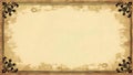 Blank vintage ticket with textured paper isolated on transparent background, rectangular shape with scalloped edges, empty space Royalty Free Stock Photo