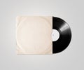 Blank vinyl album cover sleeve mockup, , clipping path.