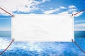 Blank vinyl banner