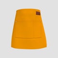 Blank waist apron mockup. Front view. Royalty Free Stock Photo