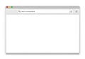 Blank web browser window displaying search bar Royalty Free Stock Photo